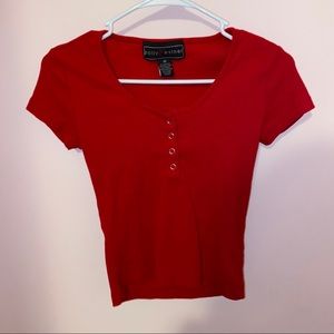 Rue21 Red Buttoned Shirt